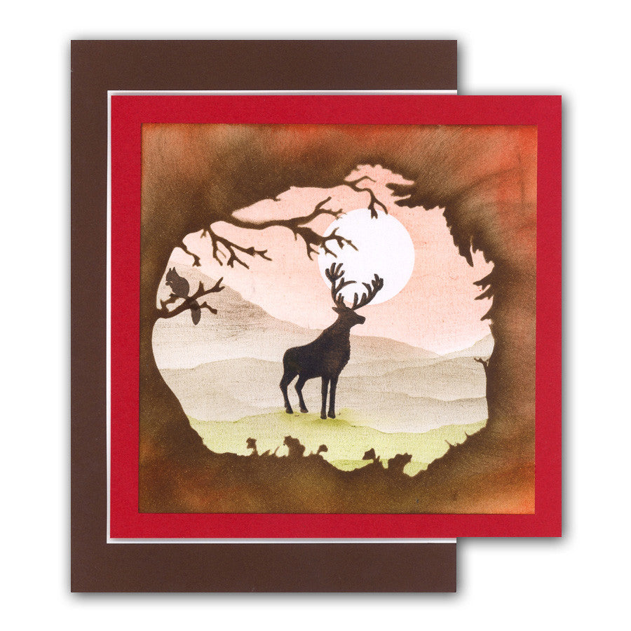 Woodland 7" x 7" Stencil