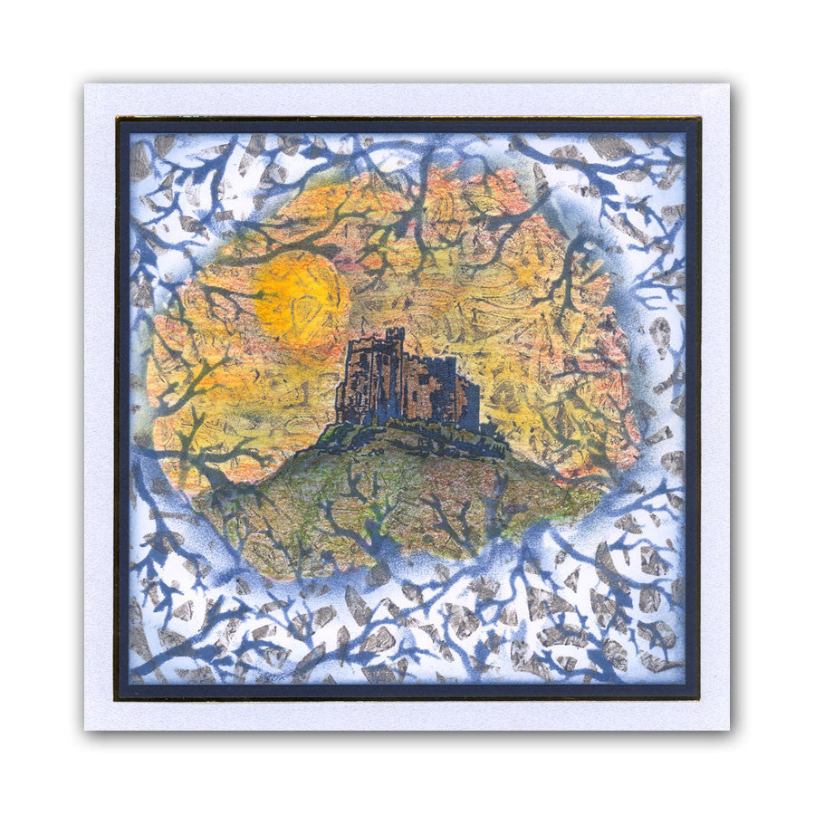 Woodland 7" x 7" Stencil