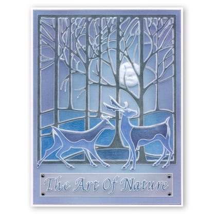 Woodland Animals & Treescape A5 Square Groovi Plate Set