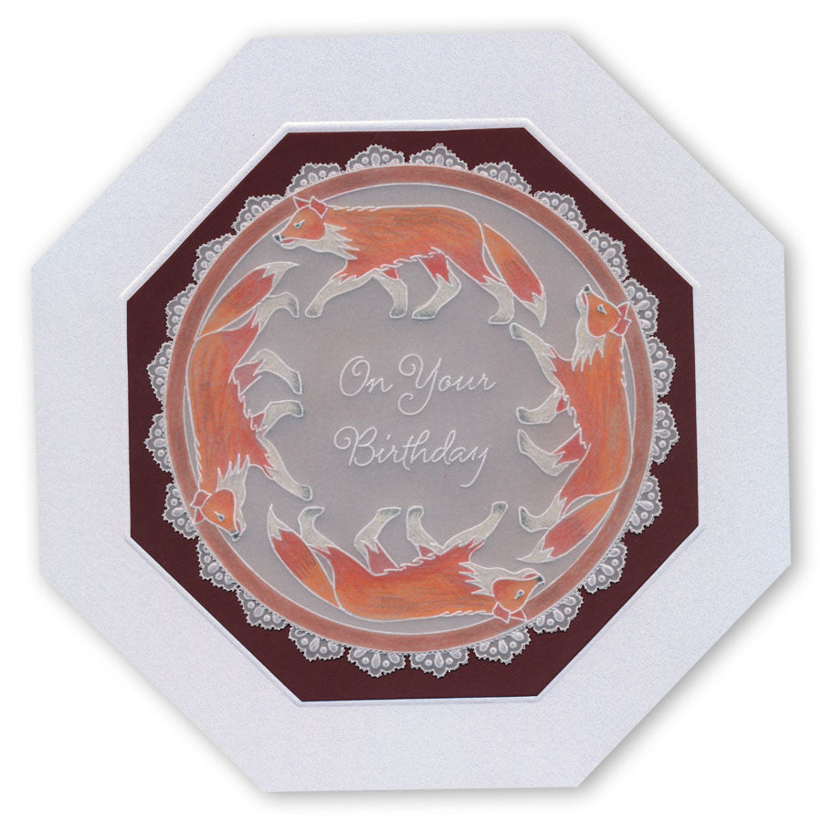 Woodland Animals A5 Square Groovi Plate