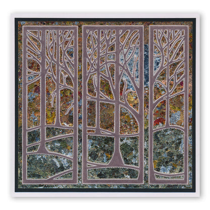 Woodland Animals & Treescape A5 Square Groovi Plate Set