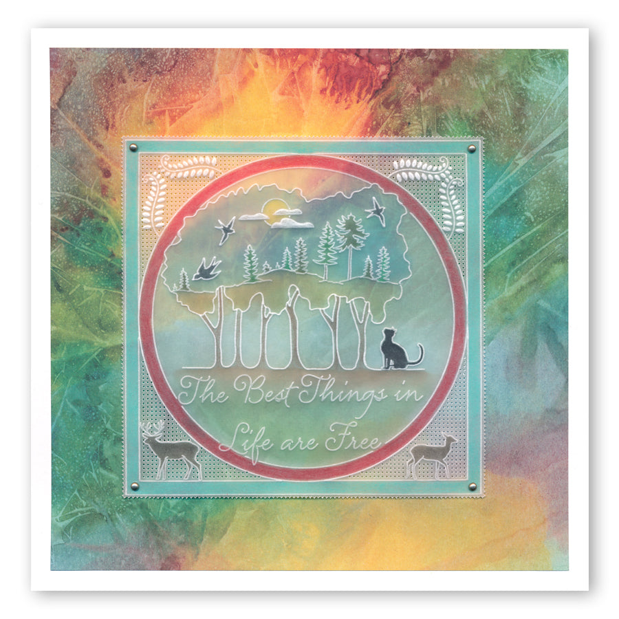 Grove Trees Outline A6 Square Groovi Baby Plate