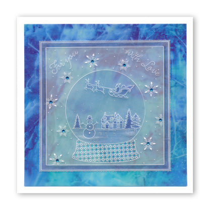 Festive Quartet & Spacer A6 Square Groovi Plate Set