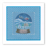 Snow Globe Outline A6 Square Groovi Baby Plate