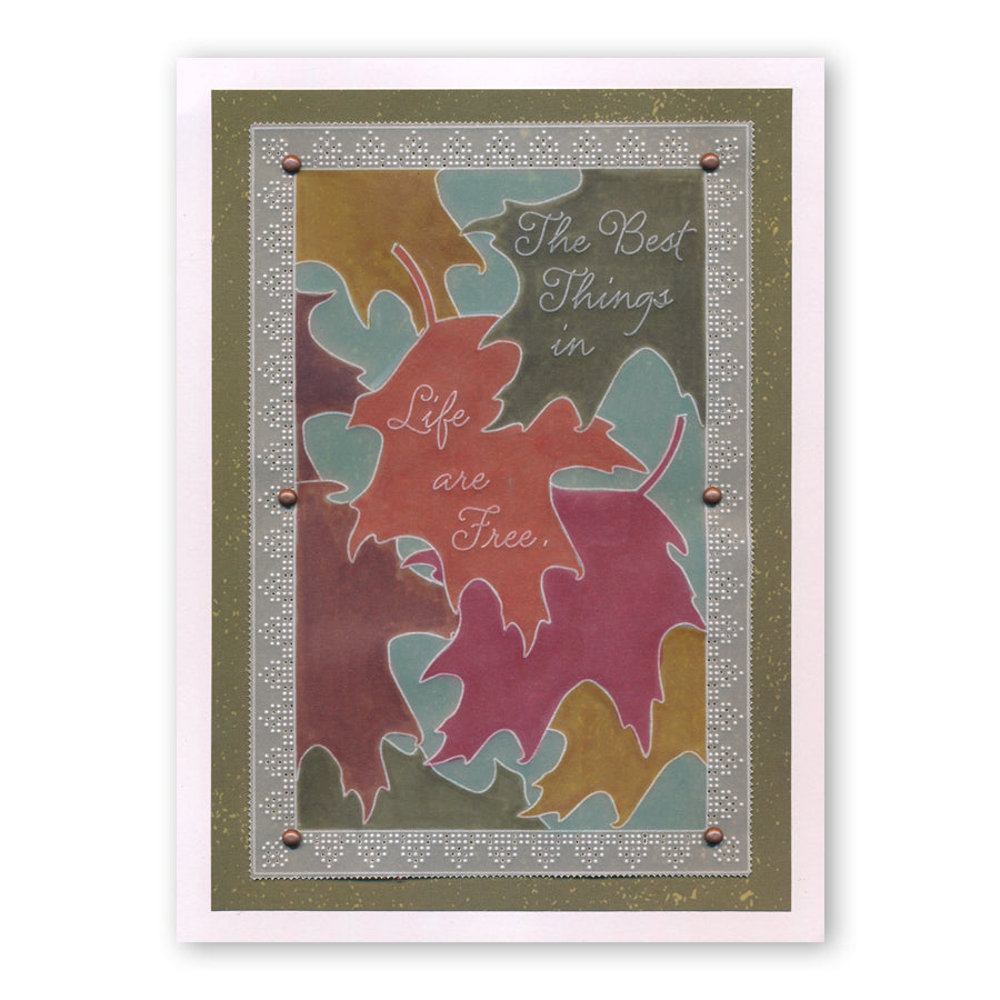 Leaf Outline A6 Square Groovi Baby Plate