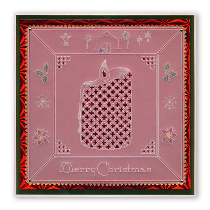 Festive Quartet & Spacer A6 Square Groovi Plate Set