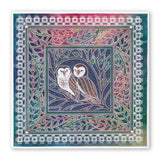 Woodland Owls A5 Square Groovi Plate