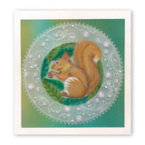 Woodland Owls & Squirrel A5 Square Groovi Plate Set