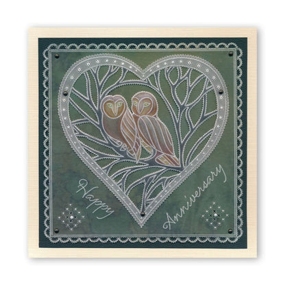 Woodland Owls A5 Square Groovi Plate