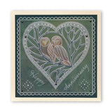 Woodland Owls A5 Square Groovi Plate