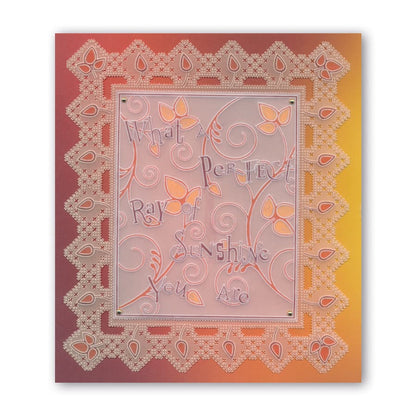 Surprise & Thank You Word Chains Groovi Border Plate