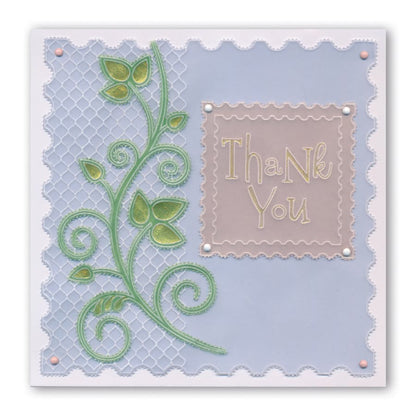 Surprise & Thank You Word Chains Groovi Border Plate