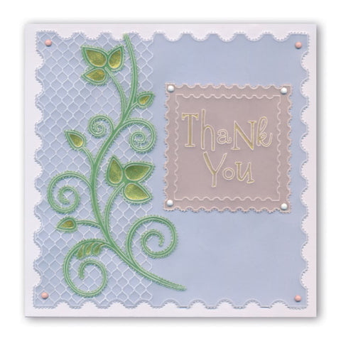 Surprise & Thank You Word Chains Groovi Border Plate