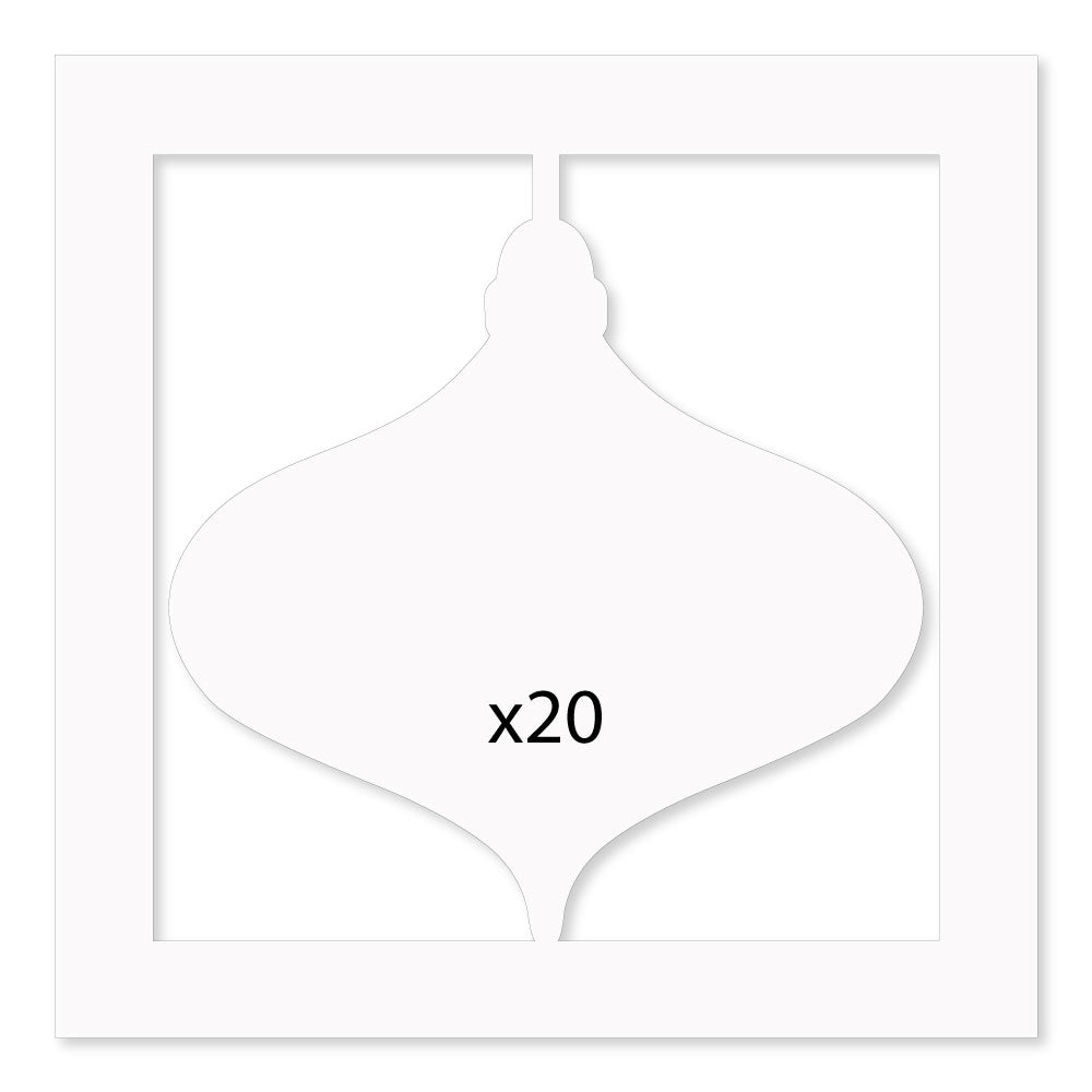 Barbara's Peace on Earth Bauble Aperture Toppers (Pack of 20)