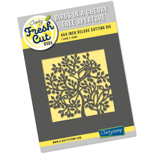 Birds in a Cherry Tree Aperture Clarity Fresh Cut Die