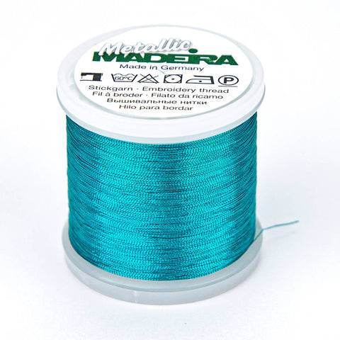 Madeira Metallic Turquoise Embroidery Thread