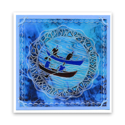 Rowers Round A5 Square Groovi Plate