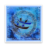 Boating Rounds Trio A5 Square Groovi Plate Set