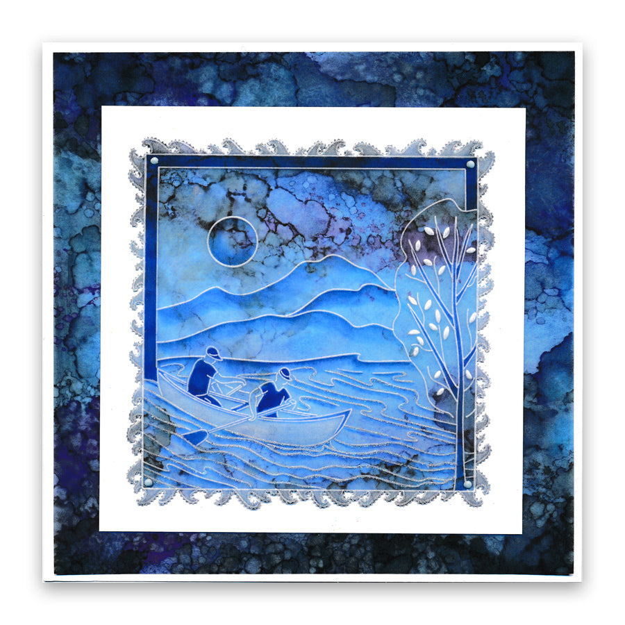 Rowers Round A5 Square Groovi Plate