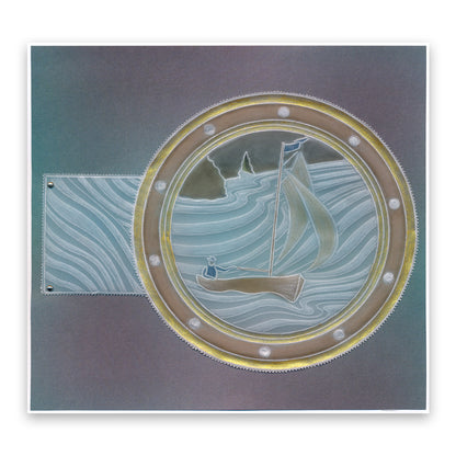 Sailor Round A5 Square Groovi Plate