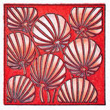 Botanical Queen Anne's Lace & Chinese Lanterns - Two-Way Overlay A5 Square Stamp Set