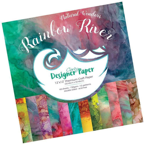Rainbow River Designer Paper Pack 12" x 12"