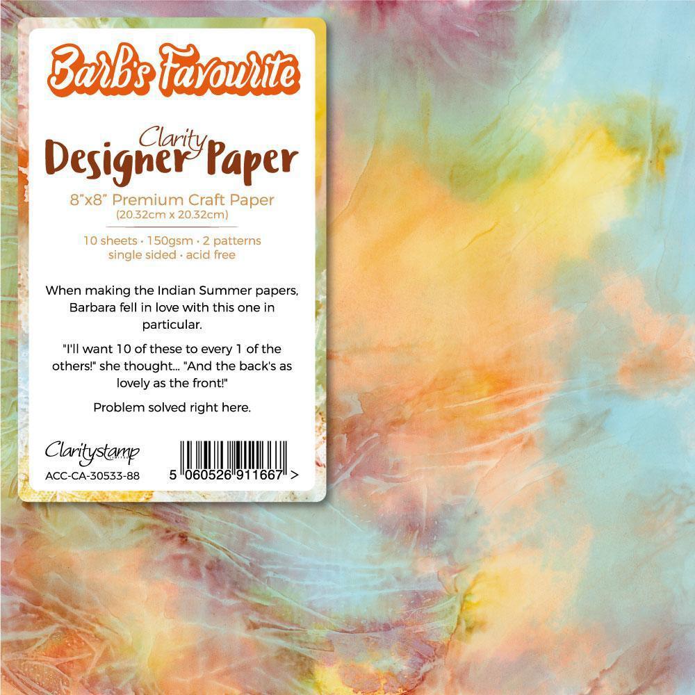 Barb's Favourite Indian Summer x10 Designer Paper Pack 8" x 8"