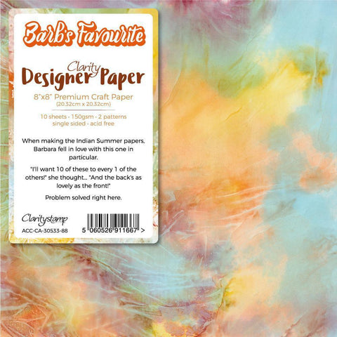 Barb's Favourite Indian Summer x10 Designer Paper Pack 8" x 8"