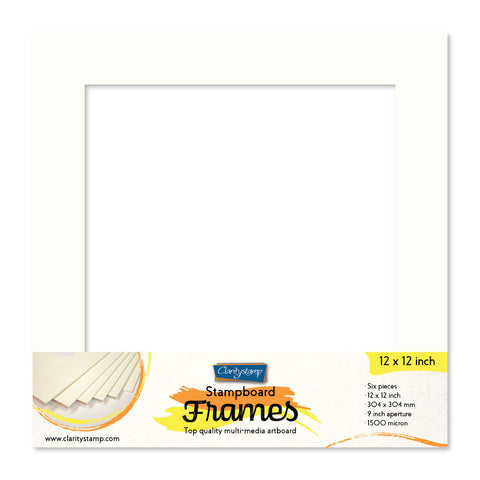 Set of 6 - 12" x 12" Clarity Stampboard Frames