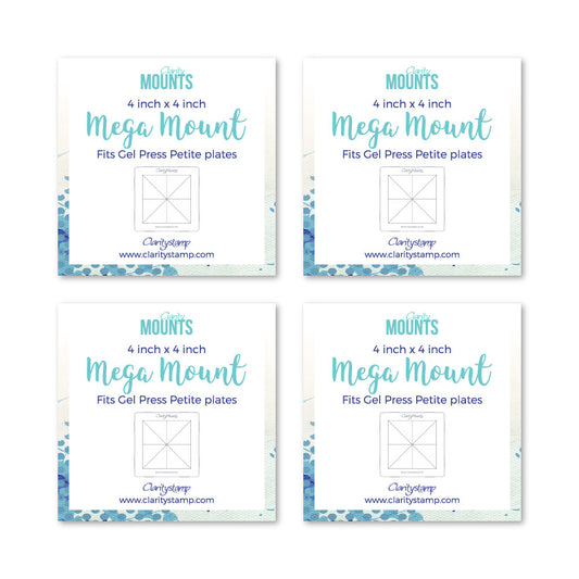 4" x 4" Clarity Mega Mounts Set of 4