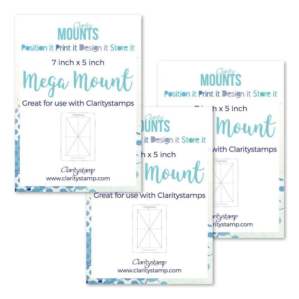 7" x 5" Clarity Mega Mounts Set of 3
