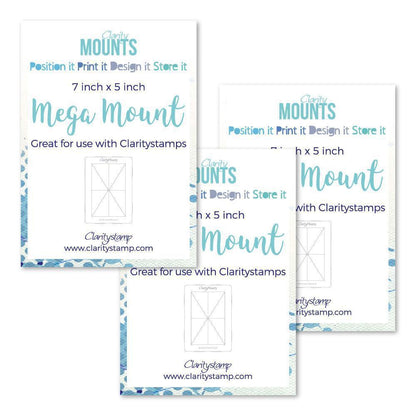 7" x 5" Clarity Mega Mounts Set of 3