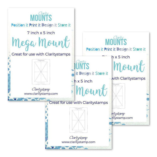 7" x 5" Clarity Mega Mounts Set of 3