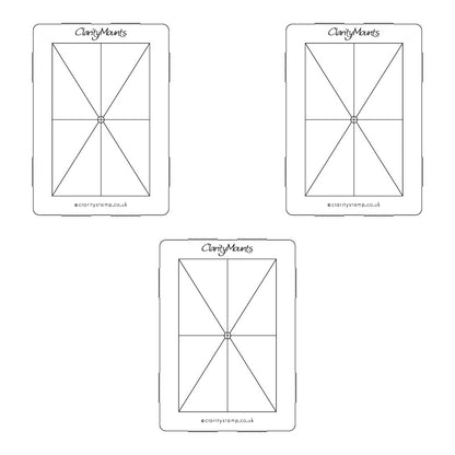 7" x 5" Clarity Mega Mounts Set of 3