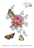 Cherry's Butterfly Montages A6 Stamp & Mask Trio