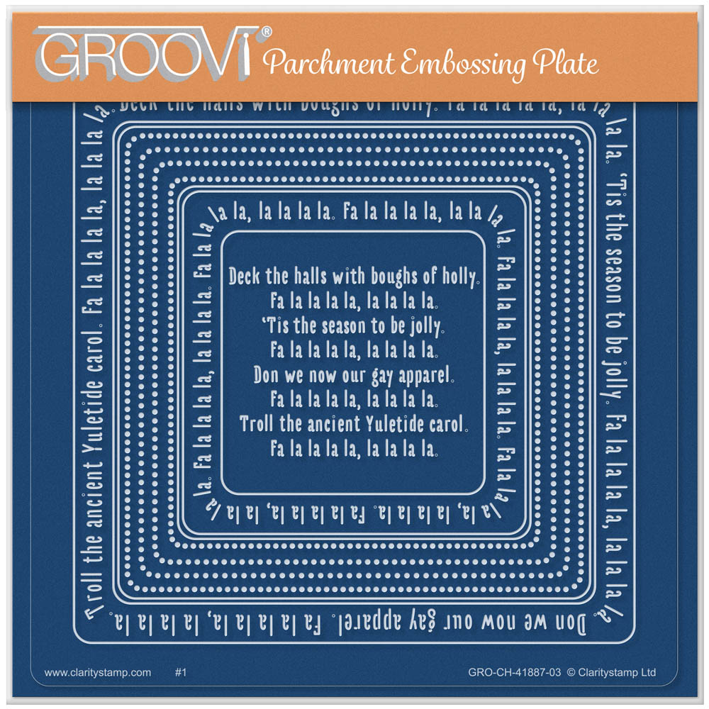 Linda's Deck the Halls Nested Wraps - Christmas Treasures (Set 3) A5 Square Groovi Plate