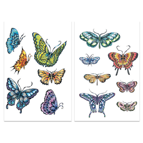 Cherry's Butterflies & Moths Complete Collection A5 & A6 Groovi Plate Set