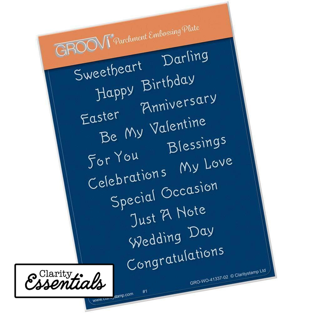 Essential Sentiments A6 Groovi Plate