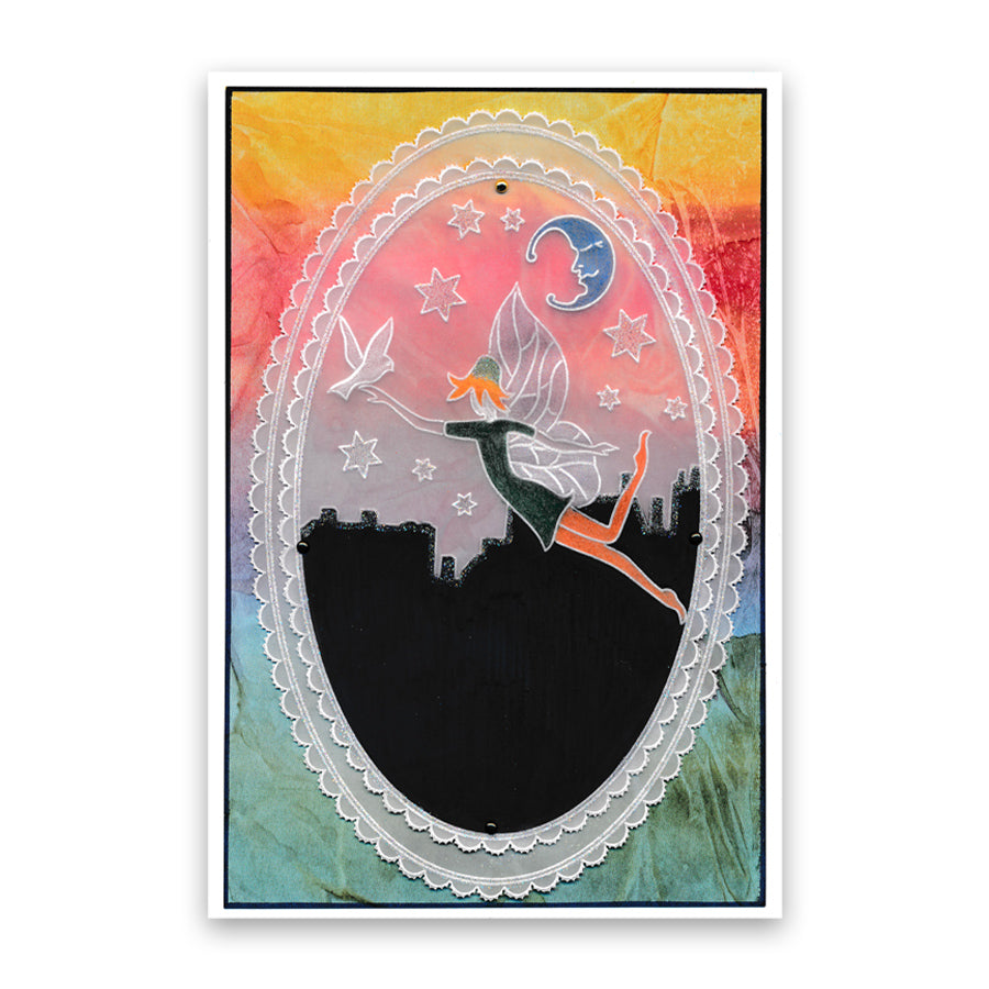 Fairy Enchantment Round A5 Square Groovi Plate