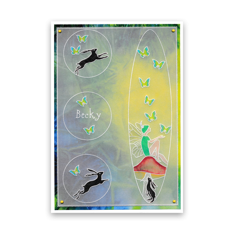 Fairy Rounds Quartet A5 Square Groovi Plate Set