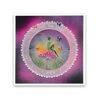 Fairy Rounds Quartet A5 Square Groovi Plate Set