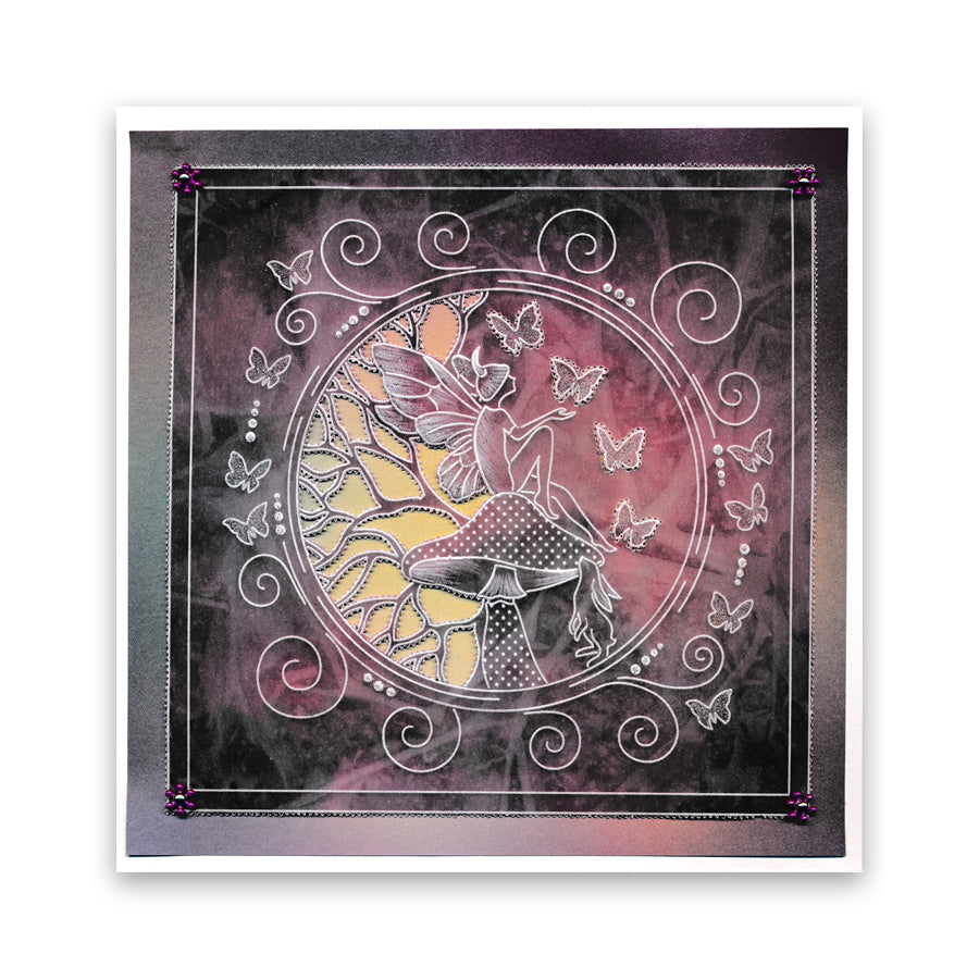 Fairy Rounds Quartet A5 Square Groovi Plate Set