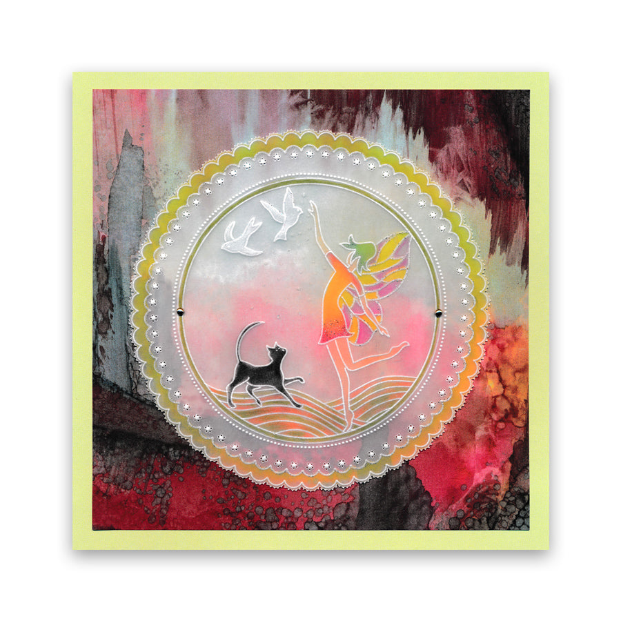 Fairy Enchantment Round A5 Square Groovi Plate