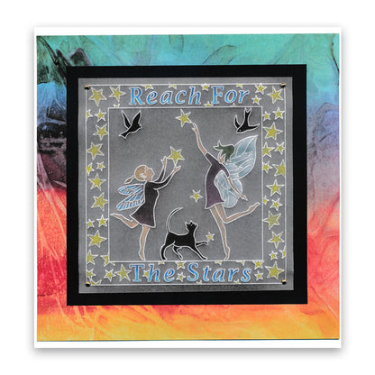 Fairy Rounds Quartet A5 Square Groovi Plate Set