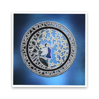 Fairy Night Round A5 Square Groovi Plate