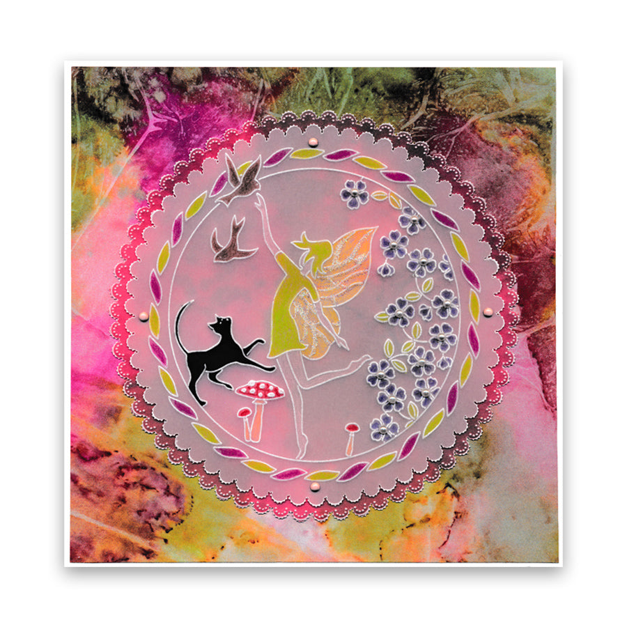 Fairy Rounds Quartet A5 Square Groovi Plate Set