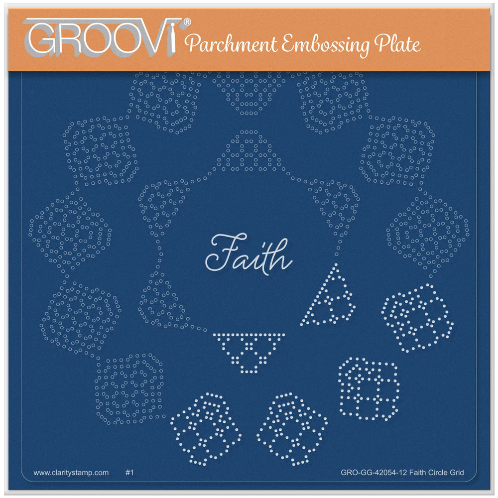 Josie's Faith - Circular (Straight) Lace Duet A5 Square Groovi Grid
