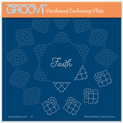 Josie Davidson's Faith Circular Lace Duet A5 Square Groovi Grid