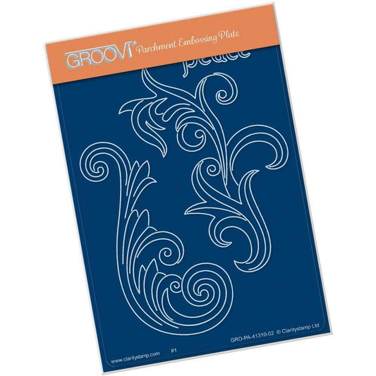 Peace Filigree Swirls A6 Groovi Plate