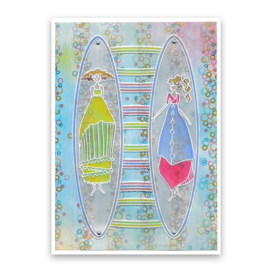 Framework Ovals A4 Square Groovi Plate